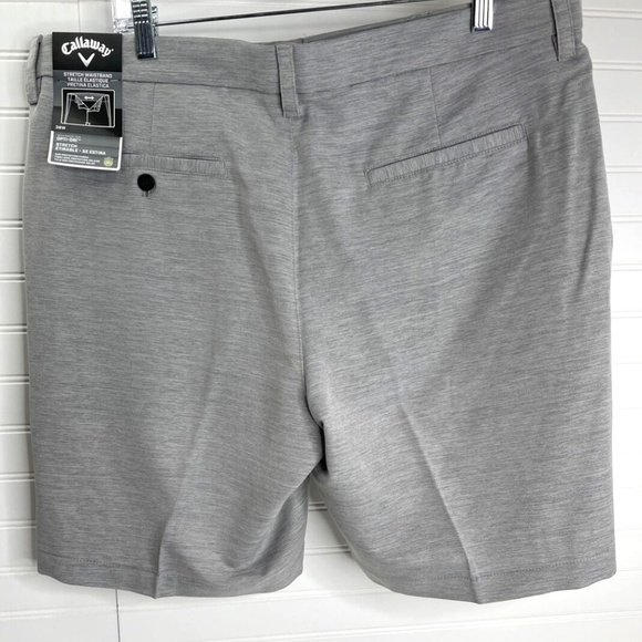NEW Callaway Opti-Dri Golf Shorts Stretch Fabric UPF 50 Mens Sz 38 Charcoal Gray - Picture 5 of 10